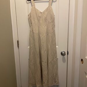 LOFT Beige Sleeveless Dress